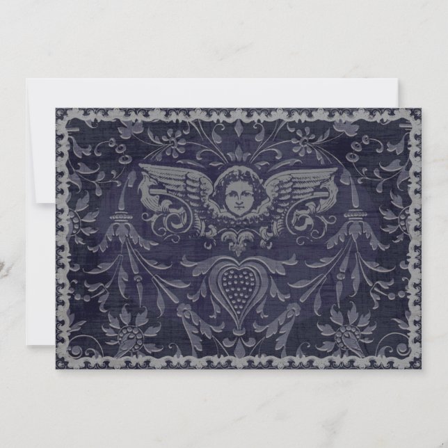 5x7 Horisontell Kort Mörk Ängel (Framsida)