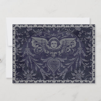 5x7 Horisontell Mörk Ängel-kort