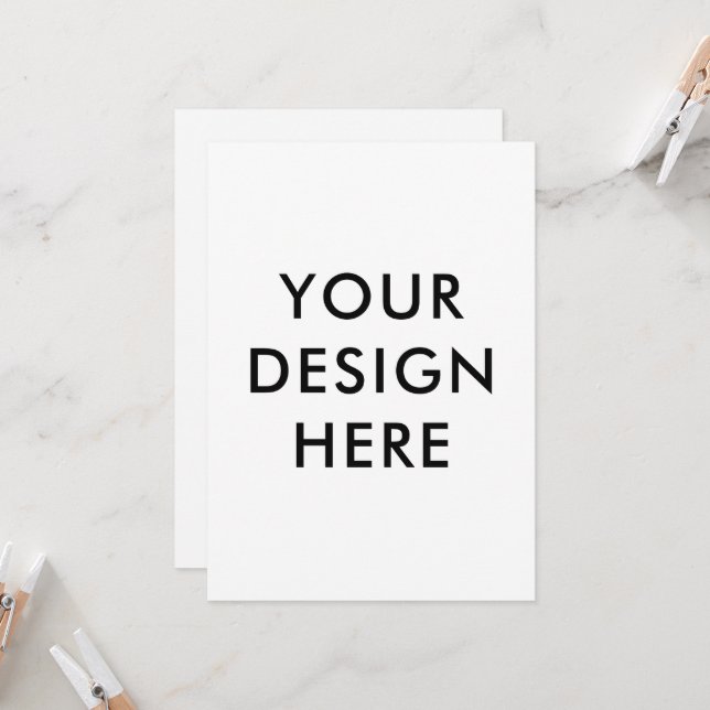 5x7" Inbjudningskort Anpassad Tryckning (Fram/Back In Situ)