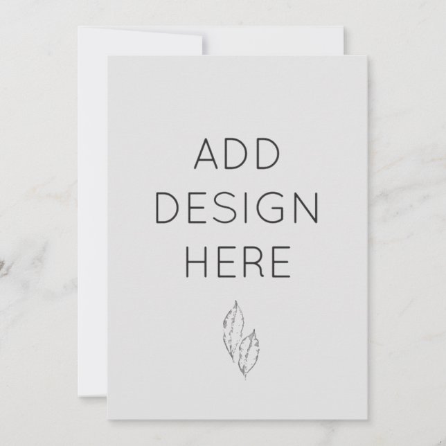 5x7" Inbjudningskort Anpassad Tryckning (Framsida)