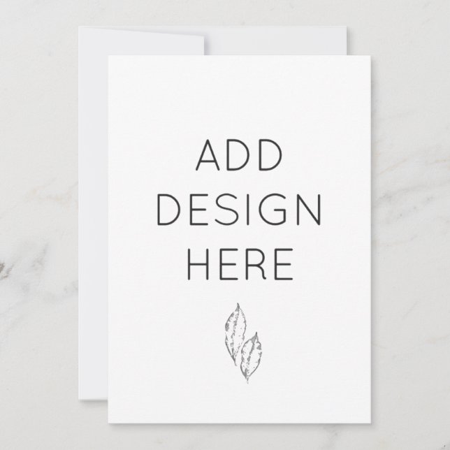 5x7" Invitationskort Anpassad Tryckning Inbjudningar (Framsida)