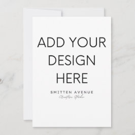 5x7" Invitationsutskrift Inbjudningar