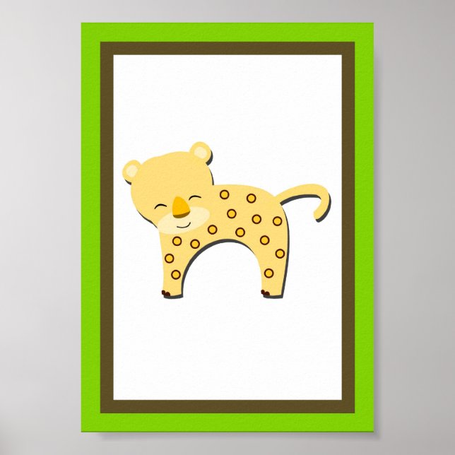 5X7 Jaguar Jungle Animal Wall Art Poster (Framsidan)