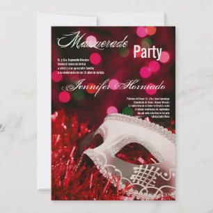5x7 Masqueraquinceanera Birthday-inbjudan Inbjudningar