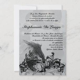 5x7 Masqueraquinceanera Birthday-inbjudan Inbjudningar