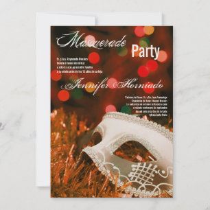 5x7 Masqueraquinceanera Birthday-inbjudan Inbjudningar