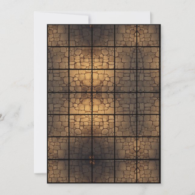 5x7 - Papper stödkarta för stengolv Inbjudningar (Framsida)