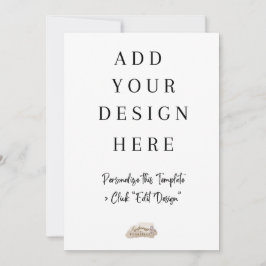 5x7" Platt korttryckning Inbjudningar