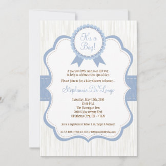 5x7 Pojke Blue Det är en pojkvän-inbjudan Inbjudningar