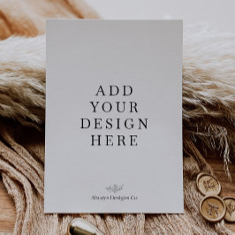 5x7" Porträtt Inbjudan Tryckning