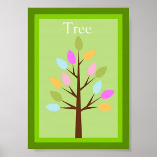 5X7 Träd Forest Friends Wall Art Poster