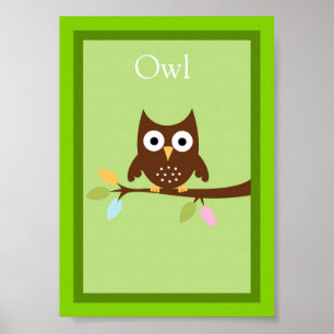 5X7 Uggla Forest Friends Wall Art Poster