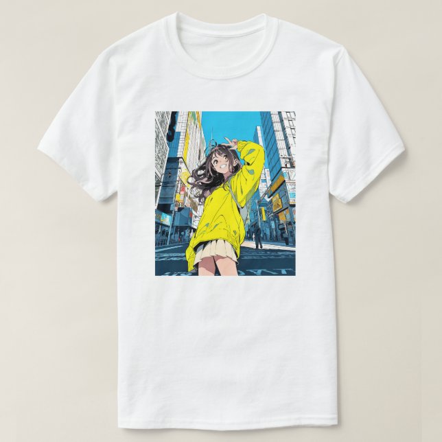 【6万人記念】寿司娘JK Tシャツ｜T-shirt GenerativeAI T Shirt (Design framsida)
