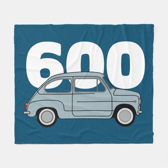 600 azul fleecefilt (Framsidan (Horisontell))