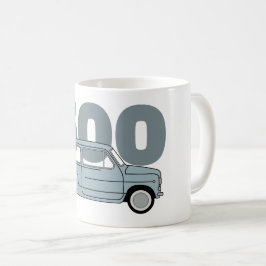 600 azul kaffemugg