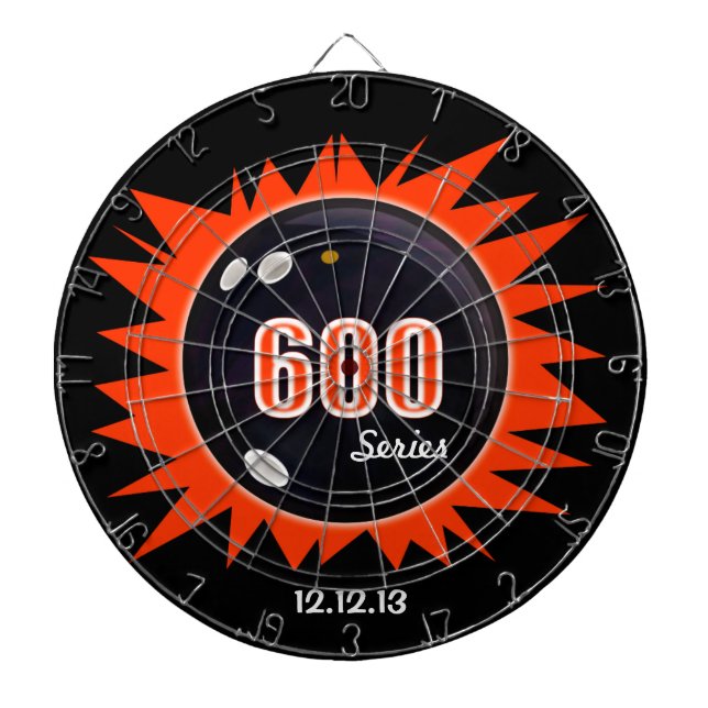 600 Bowling-serien, med datum Darttavla (Framsidan)