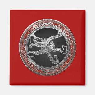 [600] Helig Silver Octopus i defensiv post Magnet