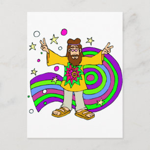 600 Hippy Vykort