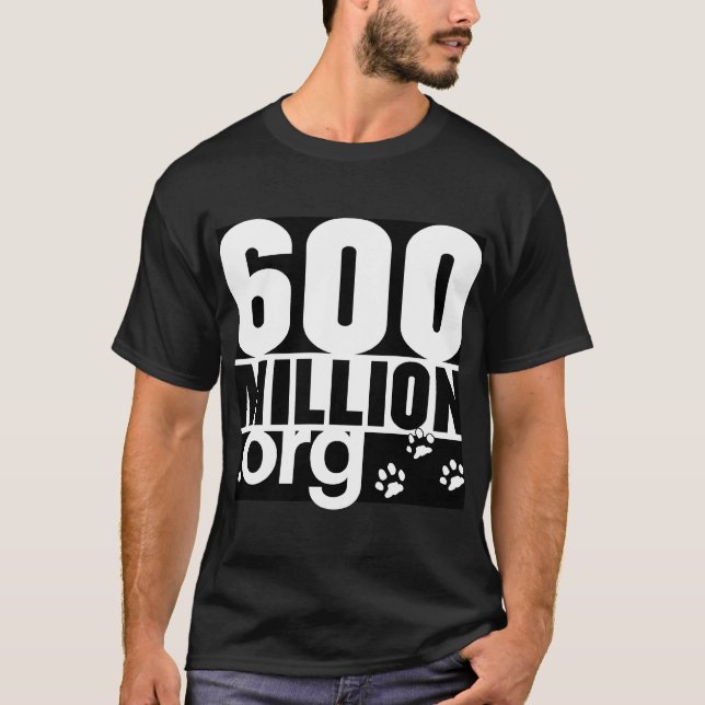 600 miljon grundläggande Tshirt Tee (Framsida)