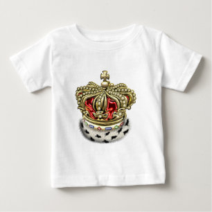 [600] Prince [Kung] Royal Krona [Päls+Guld][Röd] T Shirt