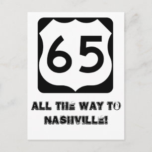 600px-US_65.svg, hela vägen till Nashville! Vykort