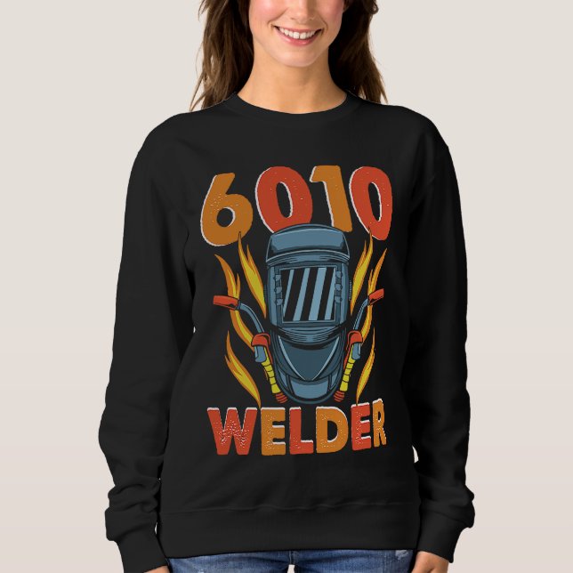 6010 Welder Weld Worker Welder Welding T Shirt (Framsida)