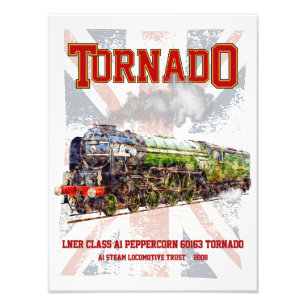 60163 Tornado Ånglok från äldre tid Fototryck