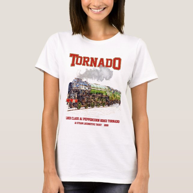 60163 Tornado Vintage Tåg-lok T Shirt (Framsida)