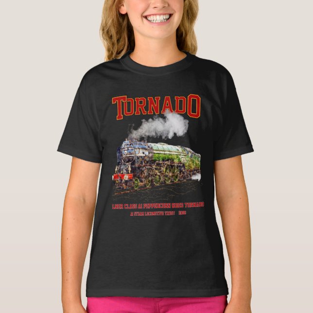 60163 Tornado Vintage Tåg-lok T Shirt (Framsida)