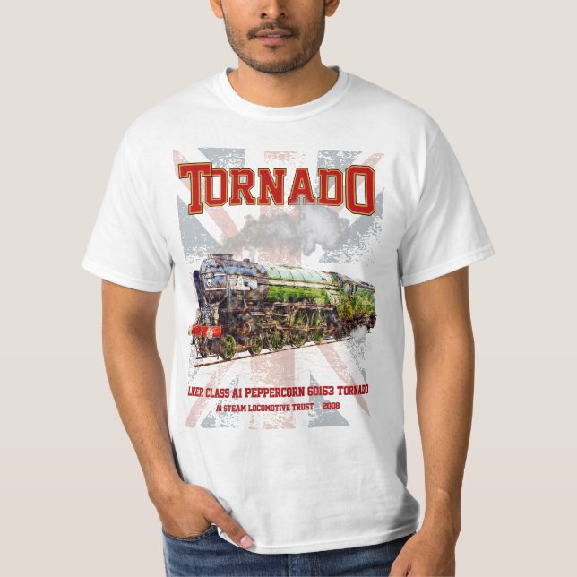 60163 Tornado Vintage Tåg-lok T Shirt (Framsida)