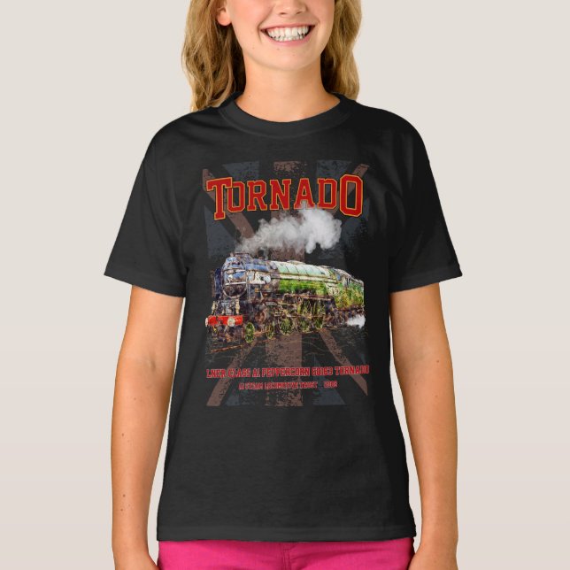 60163 Tornado Vintage Tåg-lok T Shirt (Framsida)