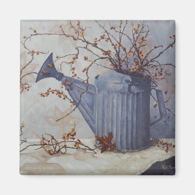 6033 Bittersöt i Watering Kan på Quilt Magnet (Framsidan)
