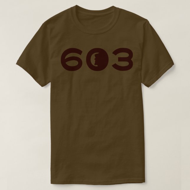 603 Gamle man av berget Rundad brun T Shirt (Design framsida)
