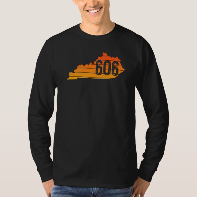606 Kentucky Karta Morehead Pikeville Middlesborou T Shirt (Framsida)