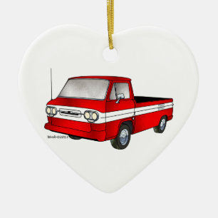 60-61 Corvair Rampside uppsamling Julgransprydnad Keramik