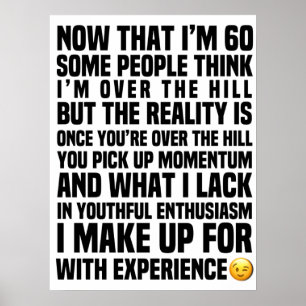60 Ålder är roligt Poster
