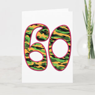 60 Ålders Camo Kort