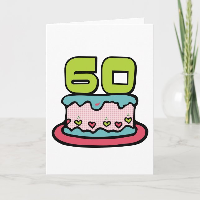 60 Ålderskaka Kort (Framsida)