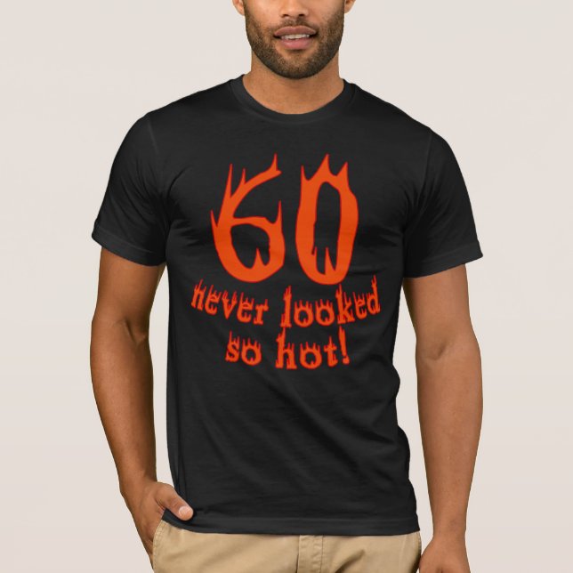 60 aldrig sett så varmt! t shirt (Framsida)