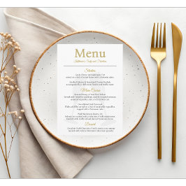 60 and Fabulous Birthday White Gold  Meny