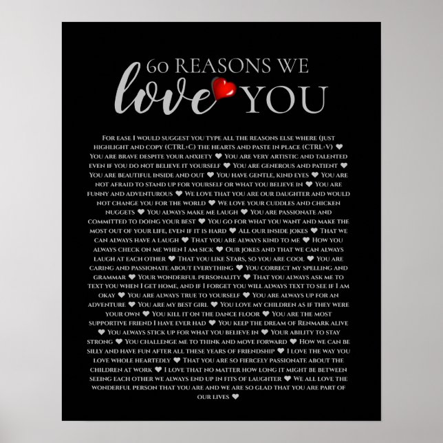 60 anledningar till att vi kärlek fyller 80 år 60  poster (Framsidan)