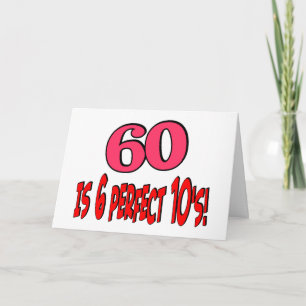 60 är 6 perfekt 10's (ROSA) Kort