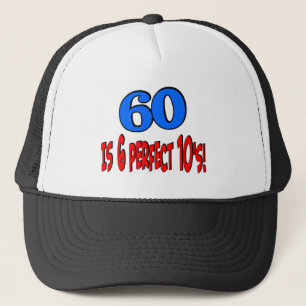 60 är 6 perfekta 10's (BLÅTT) Truckerkeps