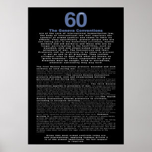 60 år den Geneva regeln Poster