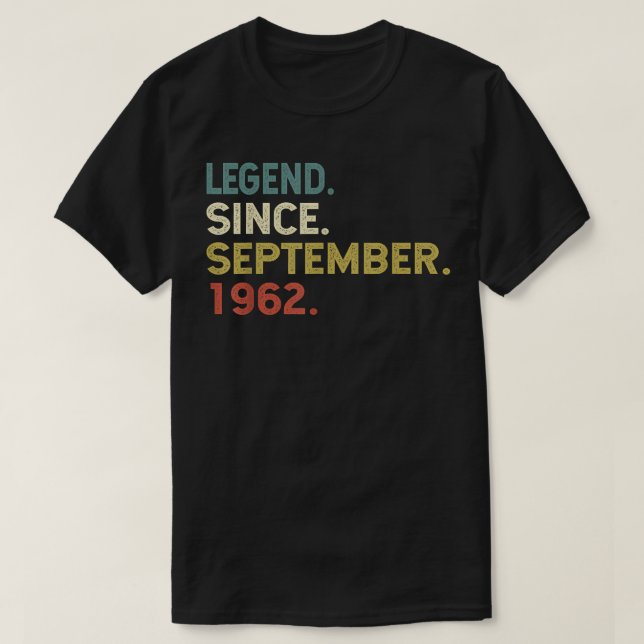 60 år gamla presenter sedan september 1962 60 ton t shirt (Design framsida)
