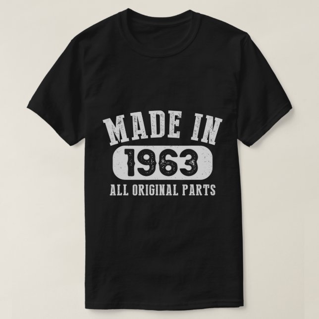 60 år gammal, 1963, alla originaldelar - 60 ton t shirt (Design framsida)