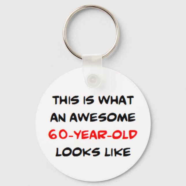 60 år gammal, fantastisk nyckelring (Framsida)