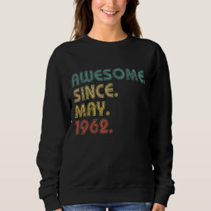 60 år gammal Fantastisk sedan maj 1962 60:e födels T Shirt