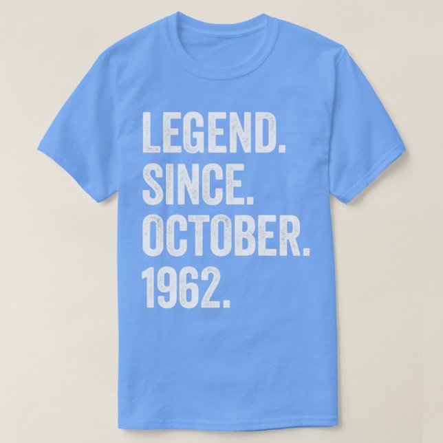60 år gammal förklaring sedan oktober 1962 60:e fö t shirt (Design framsida)