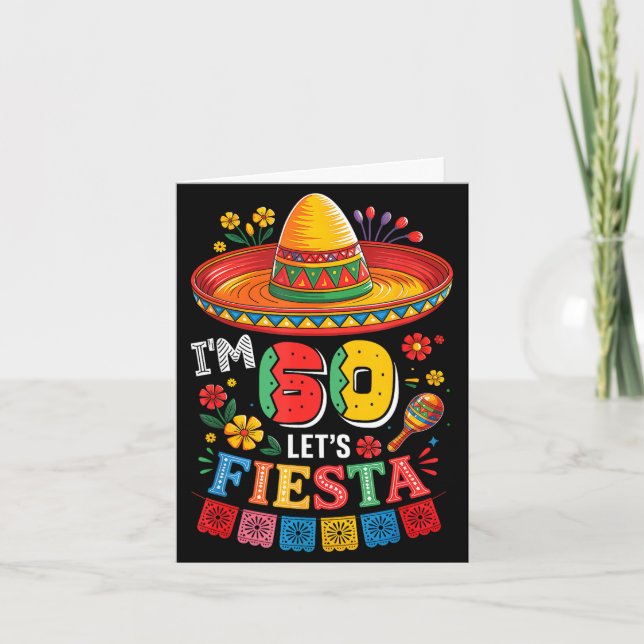 60 år gammal låt oss fiesta 60-årsdag mexiko 5 kort (Framsida)